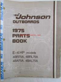 Johnson Outboard 1975 parts book E-4 hp -varaosaluettelo, katso tarkemmat mallitiedot kuvasta