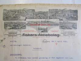 Fiskars Aktiebolaget, den 1 april 1921 -asiakirja