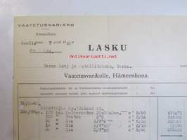 Vaatetusvarikko, Hämeenlinna maaliskuun 7.1940 -asiakirja