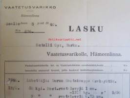 Vaatetusvarikko, Hämeenlinna maaliskuun 8.1940 -asiakirja