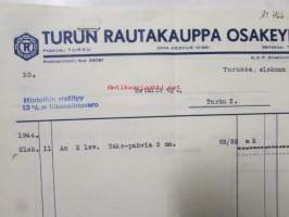 Turun Rautakauppa Osakeyhtiö, Turussa elokuun 11. 1944 -asiakirja