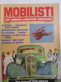 Mobilisti 1986 nr 1 -Lehti vanhojen autojen harrastajille, sisällysluettelo löytyy kuvista.