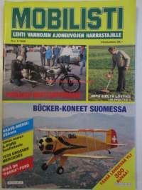 Mobilisti 1988 nr 1 -Lehti vanhojen autojen harrastajille, sisällysluettelo löytyy kuvista.