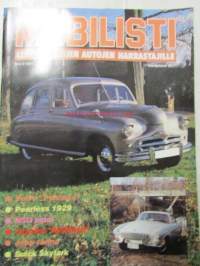 Mobilisti 1991 nr 2 -Lehti vanhojen autojen harrastajille, sisällysluettelo löytyy kuvista.