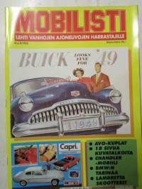 Mobilisti 1993 nr 6 -Lehti vanhojen autojen harrastajille, sisällysluettelo löytyy kuvista.