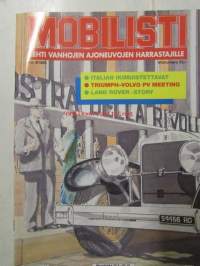 Mobilisti 1993 nr 4 -Lehti vanhojen autojen harrastajille, sisällysluettelo löytyy kuvista.