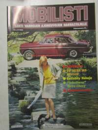 Mobilisti 1993 nr 2 -Lehti vanhojen autojen harrastajille, sisällysluettelo löytyy kuvista.