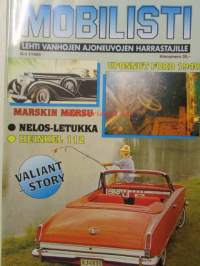 Mobilisti 1995 nr 1 -Lehti vanhojen autojen harrastajille, sisällysluettelo löytyy kuvista.
