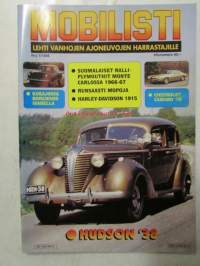 Mobilisti 1998 nr 1 -Lehti vanhojen autojen harrastajille, sisällysluettelo löytyy kuvista.