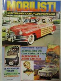 Mobilisti 1998 nr 2 -Lehti vanhojen autojen harrastajille, sisällysluettelo löytyy kuvista.