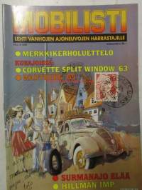 Mobilisti 1997 nr 3 -Lehti vanhojen autojen harrastajille, sisällysluettelo löytyy kuvista.