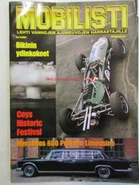 Mobilisti 2001 nr 5 -Lehti vanhojen autojen harrastajille, sisällysluettelo löytyy kuvista.
