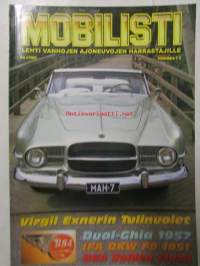 Mobilisti 2003 nr 4 -Lehti vanhojen autojen harrastajille, sisällysluettelo löytyy kuvista.