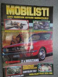 Mobilisti 1998 nr 7 -Lehti vanhojen autojen harrastajille, sisällysluettelo löytyy kuvista.