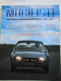 Mobilisti 2007 nr 4 -Lehti vanhojen autojen harrastajille, sisällysluettelo löytyy kuvista.