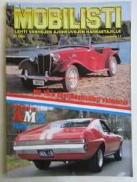 Mobilisti 2002 nr 5 -Lehti vanhojen autojen harrastajille, sisällysluettelo löytyy kuvista. MG TD sekä AMX 1968 kannessa