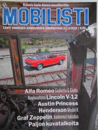 Mobilisti 2010 nr 5 -Lehti vanhojen autojen harrastajille, sisällysluettelo löytyy kuvista.
