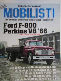 Mobilisti 2010 nr 7 -Lehti vanhojen autojen harrastajille, sisällysluettelo löytyy kuvista.