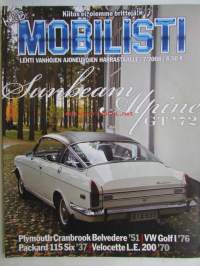 Mobilisti 2008 nr 7 -Lehti vanhojen autojen harrastajille, sisällysluettelo löytyy kuvista.