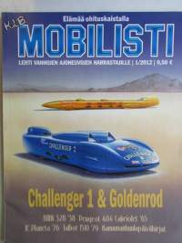 Mobilisti 2012 nr 1 -Lehti vanhojen autojen harrastajille, sisällysluettelo löytyy kuvista.