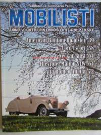 Mobilisti 2012 nr 4 -Lehti vanhojen autojen harrastajille, sisällysluettelo löytyy kuvista.