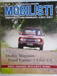 Mobilisti 2012 nr 5-Lehti vanhojen autojen harrastajille, sisällysluettelo löytyy kuvista.