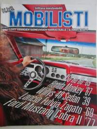 Mobilisti 2009 nr 6 -Lehti vanhojen autojen harrastajille, sisällysluettelo löytyy kuvista.