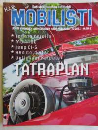 Mobilisti 2011 nr 5 -Lehti vanhojen autojen harrastajille, sisällysluettelo löytyy kuvista.