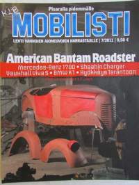 Mobilisti 2011 nr 7 -Lehti vanhojen autojen harrastajille, sisällysluettelo löytyy kuvista.