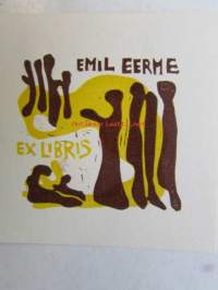 Ex Libris Emil Eerne -kirjanomistamerkki