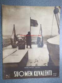 Suomen Kuvalehti 1944 nr 1, 8.1.1944, sis. mm. artikkelit / kuvat / mainokset; Pekka Peitsi; 