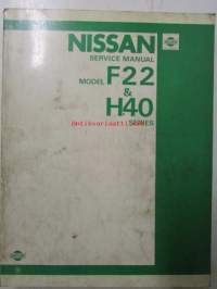 Nissan Service manual, Model F22 & H40 series