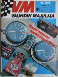 Vauhdin Maailma 1975 nr 11 -mm. Kawasaki 400 D
