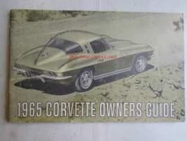 Corvette 1965 Owner's guide -Omistajan käsikirja