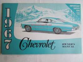 Chervolet 1967 Owner's Manual -Omistajan käsikirja