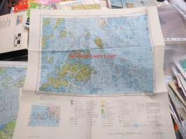 Föglö 1014 topografinen kartta 1:100 000 1955