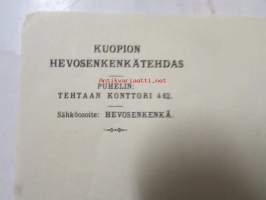 Kuopion Hevosenkenkätehdas, Kuopiossa 29. joulukuun 1921. -asiakirja