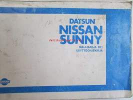 Datsun Nissan Sunny -Käyttöohjekirja