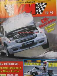 Vauhdin Maailma 1997 nr 10 -mm. Formula 1 Italia & Itävalta, Rata-SM Alastaro, FK.MM, Historic Grand Race, Ralli-MM Indonesia, Ralli-SM Yyteri, Ralli-SM nuoret &