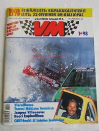 Vauhdin Maailma 1998 nr 1 -mm. MM- rallikatsaus 1997 Mitä kaikkea tapahtuikaan...?, Ralliteamit testeissä Valmistautuminen uuteen alkoi, Tommi Mäkinen mietteitä