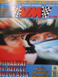 Vauhdin Maailma 1998 nr 11 -mm. AKK:n ensi vuosi Avoin SM-sarja ja muuta mukavaa, Formula 1 Japani Loppuhuipentuma, CART Huoston ja Australia JJ:n loppukiri alkoi,