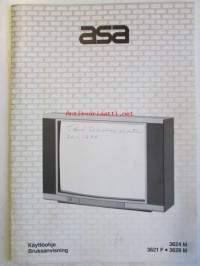 Asa  Television Käyttöohjekirja 3624 M, 3621 F, 3628 M -Bruksanvisning