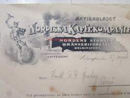 Ab Nordiska Kaffekompaniet, Helsinfors 27. augusta 1928 -asiakirja