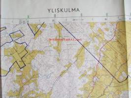 Yliskulma 1:20 000 peruskartta 1963