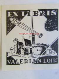 Ex Libris Valerian Loik -kirjanomistajamerkki