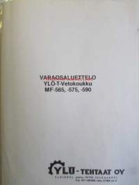 Ylö T-Vetokoukku MF 565, 575, 590 -varaosaluettelo