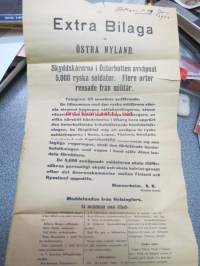 Extra Bilaga till Östra Nyland. - Skyddskårerna i Österbotten avväpnat  5,000 ryska soldater. Flere orter fensade från militär. ... Mannerheim. S.K. (Suojelus