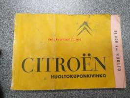 Citroen huoltokuponklivihko