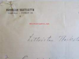 Vammalan Vaate-Aitta, Vammala 12. maaliskuuta 1927 -asiakirja