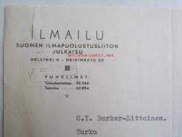 Ilmailu, Suomen ilmapuolustusliiton julkaisu, Helsinki 6.5. 1942. -asiakirja